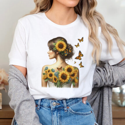 1202 Дамска тениска Sunflower Woman