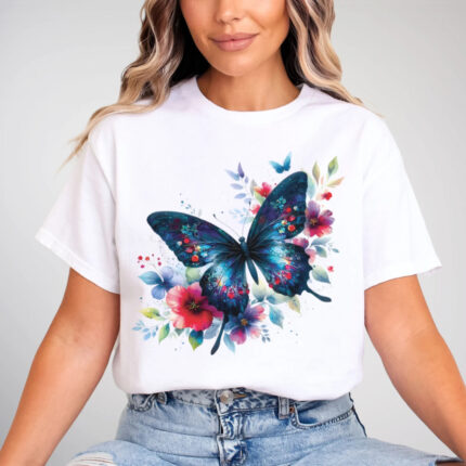 1203 Дамска тениска Multi Butterfly