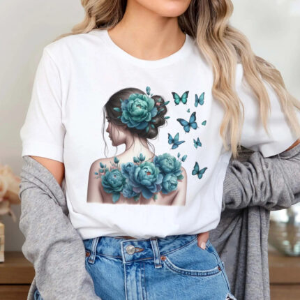 1207 Дамска тениска Floral Woman
