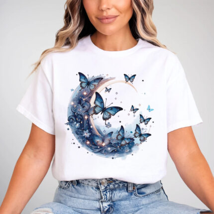 1208 Дамска тениска Butterfly Moon