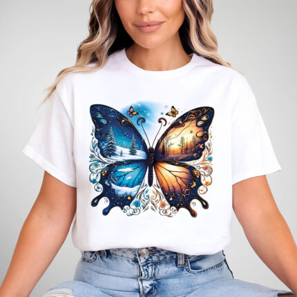 1212 Дамска тениска Season Butterfly