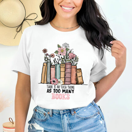 1213 Дамска тениска Too Many Books