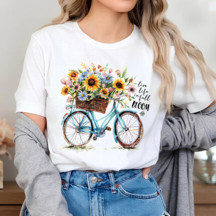 1214 Дамска тениска Bloom