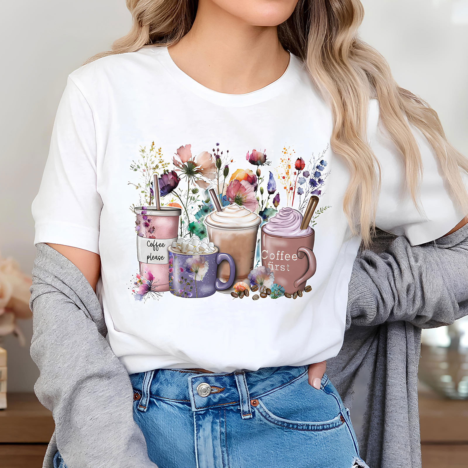 1215 Дамска тениска Coffee First 1215 Дамска тениска Coffee First