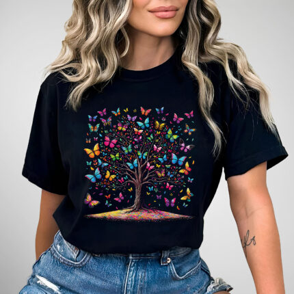 1219 Дамска тениска Butterfly Tree