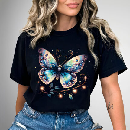 1220 Дамска тениска Gold Butterfly