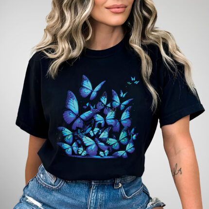1228 Дамска тениска Butterflies