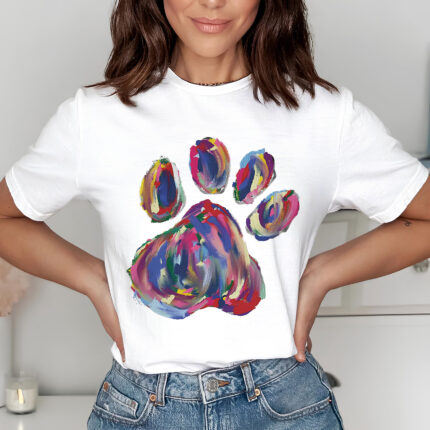 1290 Дамска тениска Painted Paw