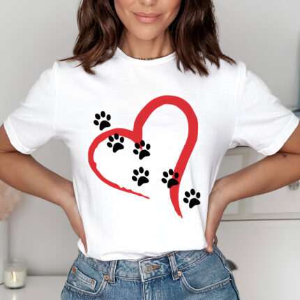 1295 Дамска тениска Paws