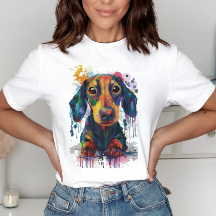 1312 Дамска тениска Color Dog