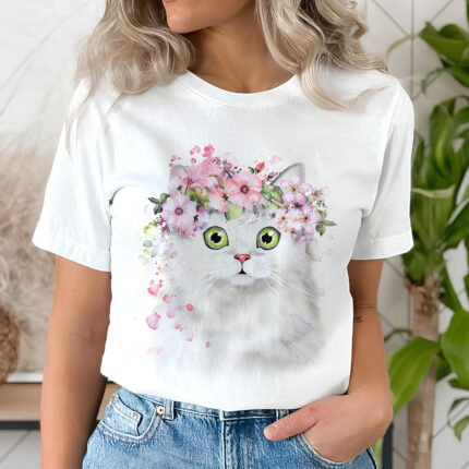 1331 Дамска тениска Beautiful Cat