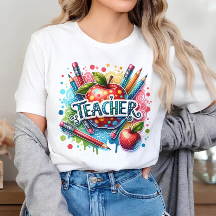 1332 Дамска тениска Teacher