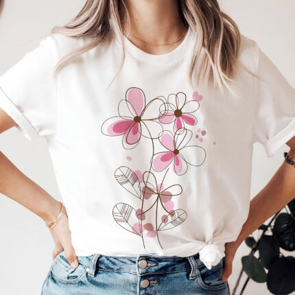 1349 Дамска тениска Happy Flowers