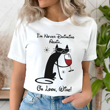 1355 Дамска тениска Cat Wine