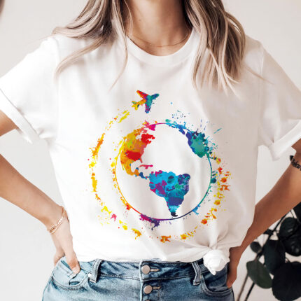 1363 Дамска тениска Arround The World