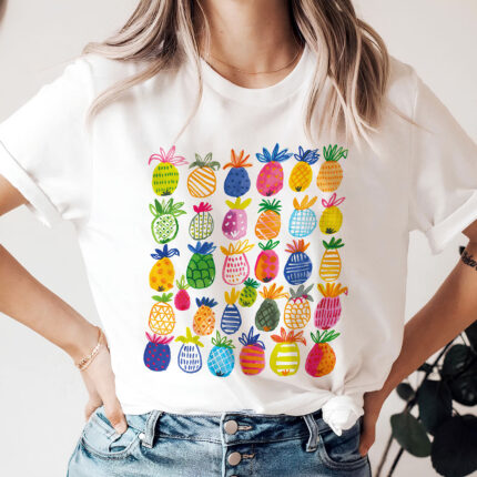 1364 Дамска тениска Pineapples