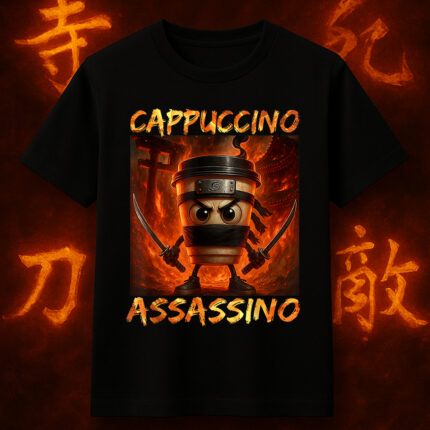 6112k Детска тениска Cappuccino Assasino Fire