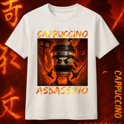 6112k Детска тениска Cappuccino Assasino Fire