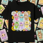 6116k Детска тениска Labubu Flowers