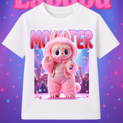 6123k Детска тениска Labubu Pop Star