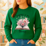 1204b Дамска ватирана блуза Book Therapy