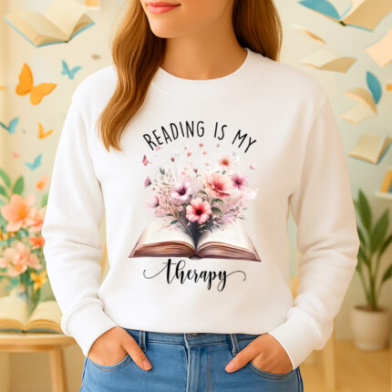 1204b Дамска ватирана блуза Book Therapy