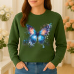 1205b Дамска ватирана блуза Melody Butterfly