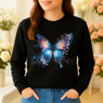1205b Дамска ватирана блуза Melody Butterfly