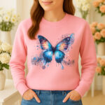 1205b Дамска ватирана блуза Melody Butterfly