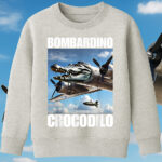 6107kv Детска ватирана блуза Bombardino Crocodilo