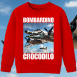 6107kv Детска ватирана блуза Bombardino Crocodilo