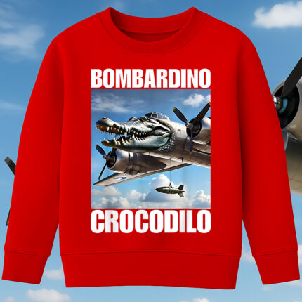6107kv Детска ватирана блуза Bombardino Crocodilo