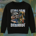 6103kv Детска ватирана блуза Brainrot