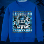 6111kv Детска ватирана блуза Cappuccino Assasino Blue