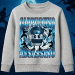 6111kv Детска ватирана блуза Cappuccino Assasino Blue
