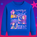 6126kv Детска ватирана блуза K-Pop Demon Hunters Huntrix Squad