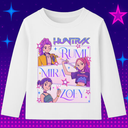 6126kb Детска блуза K-Pop Demon Hunters Huntrix Squad