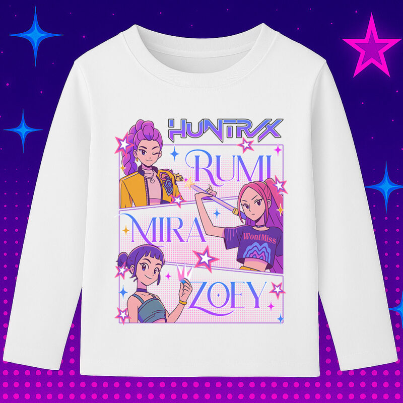 6126kb Детска блуза K-Pop Demon Hunters Huntrix Squad