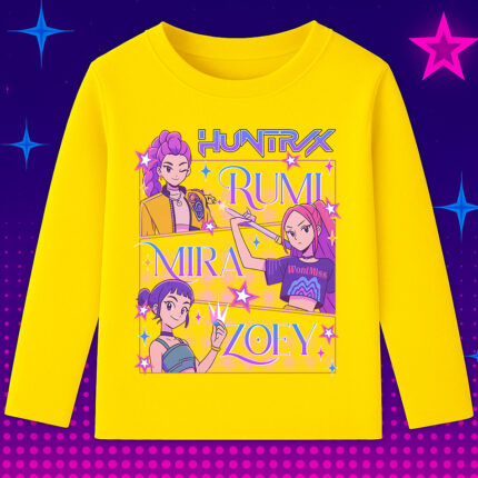 6126kb Детска блуза K-Pop Demon Hunters Huntrix Squad