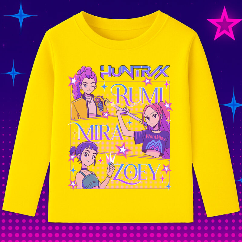 6126kb Детска блуза K-Pop Demon Hunters Huntrix Squad