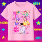 6127k Детска тениска K-Pop Demon Hunters Saja Boys Squad
