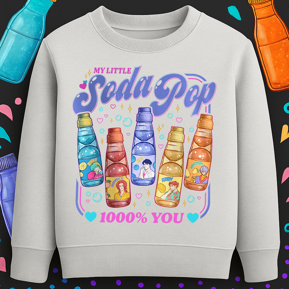 K-Pop-Demon-Hunters-Soda-Pop-grey 6130kv Детска ватирана блуза K-Pop Demon Hunters Soda Pop