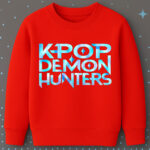6129kv Детска ватирана блуза K-Pop Demon Hunters