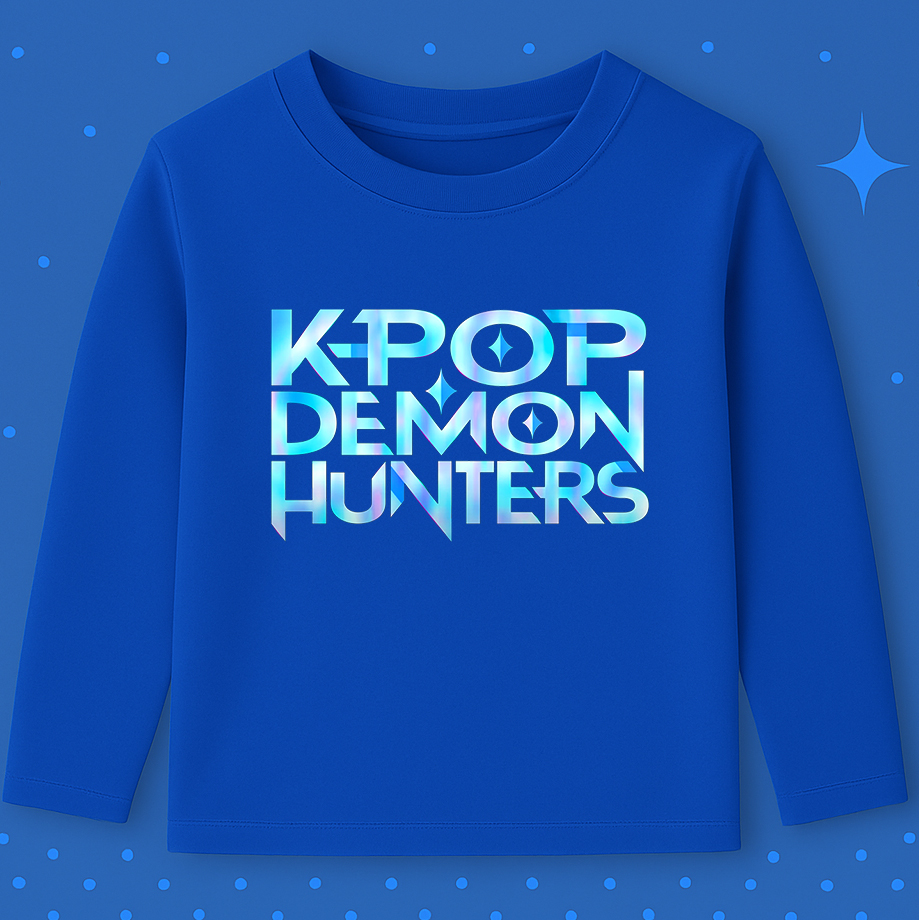 K-Pop-Demon-Hunters-royalblue 6129kb Детска блуза K-Pop Demon Hunters