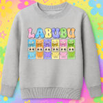 6117kv Детска ватирана блуза Labubu All