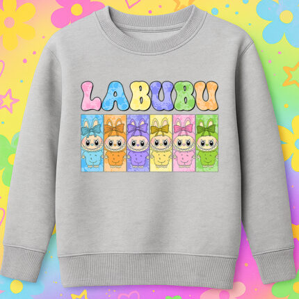 6117kv Детска ватирана блуза Labubu All