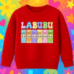 6117kv Детска ватирана блуза Labubu All