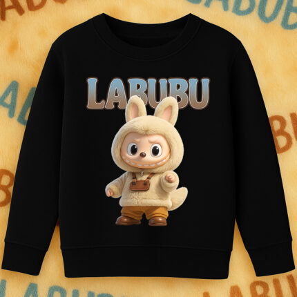 6124kv Детска ватирана блуза Labubu Cozy