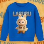 6124kv Детска ватирана блуза Labubu Cozy