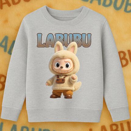 6124kv Детска ватирана блуза Labubu Cozy